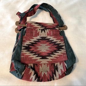 Southwestern Design Blanket Purse Bag Boho Hippie